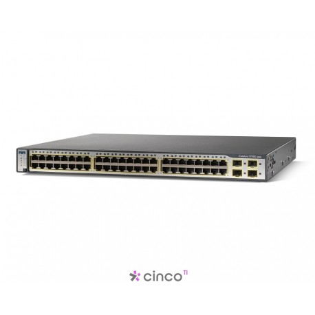 Switch Empilhável, 48 10/100/1000 Base-T, 4 10/100/1000 Sfp, Fw 38.7 Mpps, Ip Serv