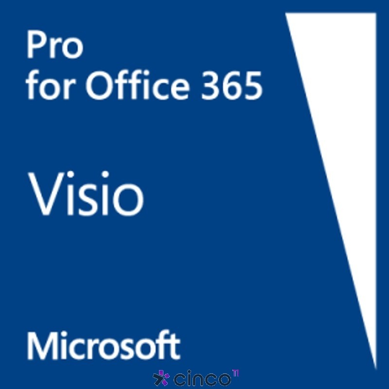 Licença de Assinatura Microsoft Visio Pro para o Office 365 R9Z-00003 -  Cinco TI