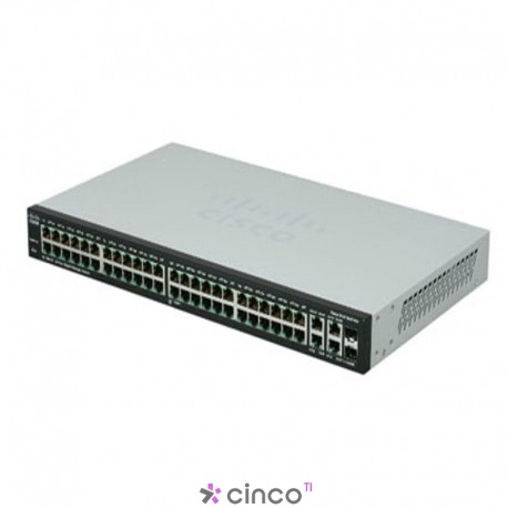 Switch Cisco SRW2048-K9-BR 50 Portas 10/100/1000 + 2 mini-GBIC