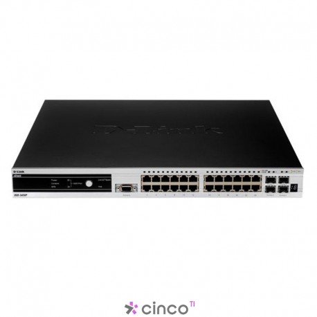 24 Portas Gigabit Layer 2 + 4 Combo 1000Base-T + 2 10G Op